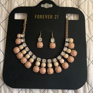 Forever 21 Necklace & Earrings Set